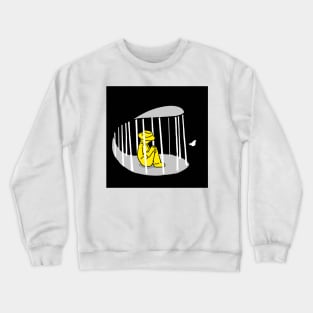 man in a cage Crewneck Sweatshirt